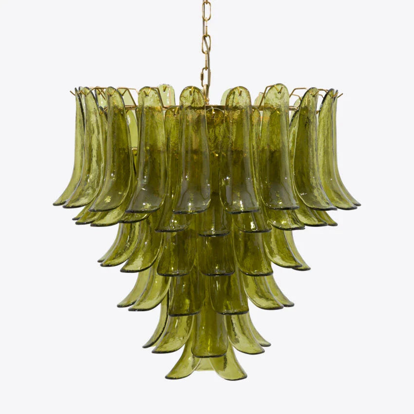 Anthesis Art Green Glass Chandelier