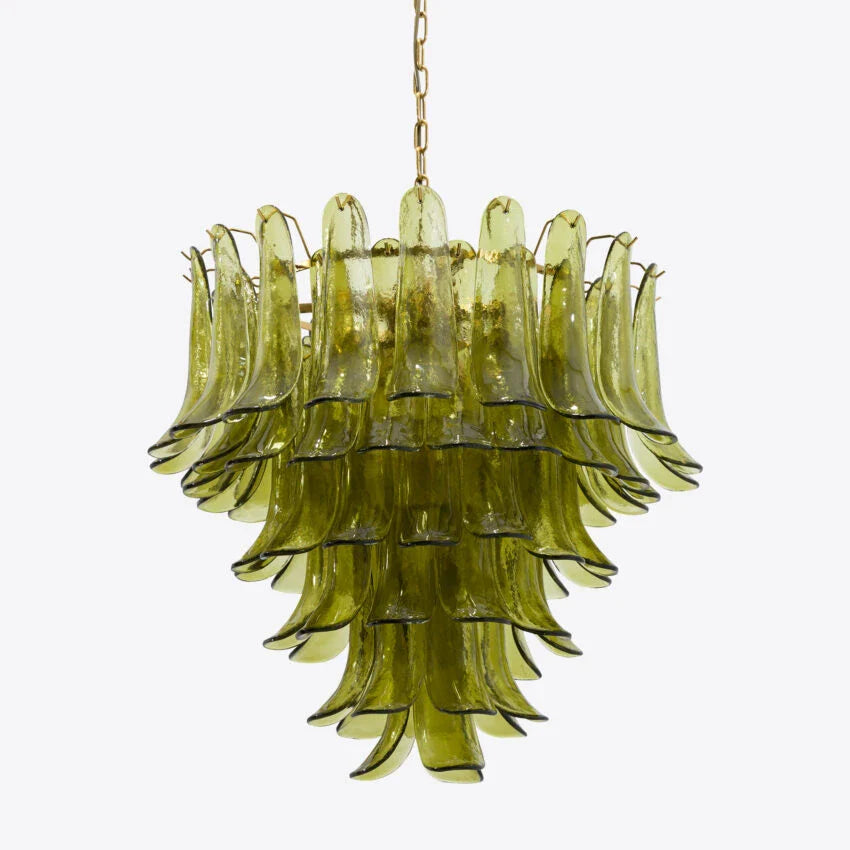 Anthesis Art Green Glass Chandelier