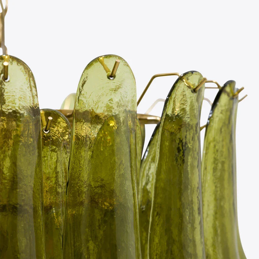 Anthesis Art Green Glass Chandelier
