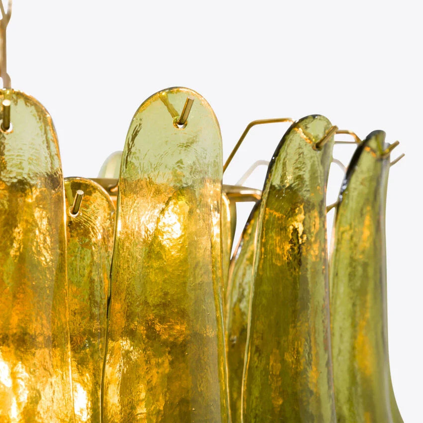 Anthesis Art Green Glass Chandelier