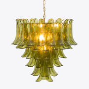 Anthesis Art Green Glass Chandelier