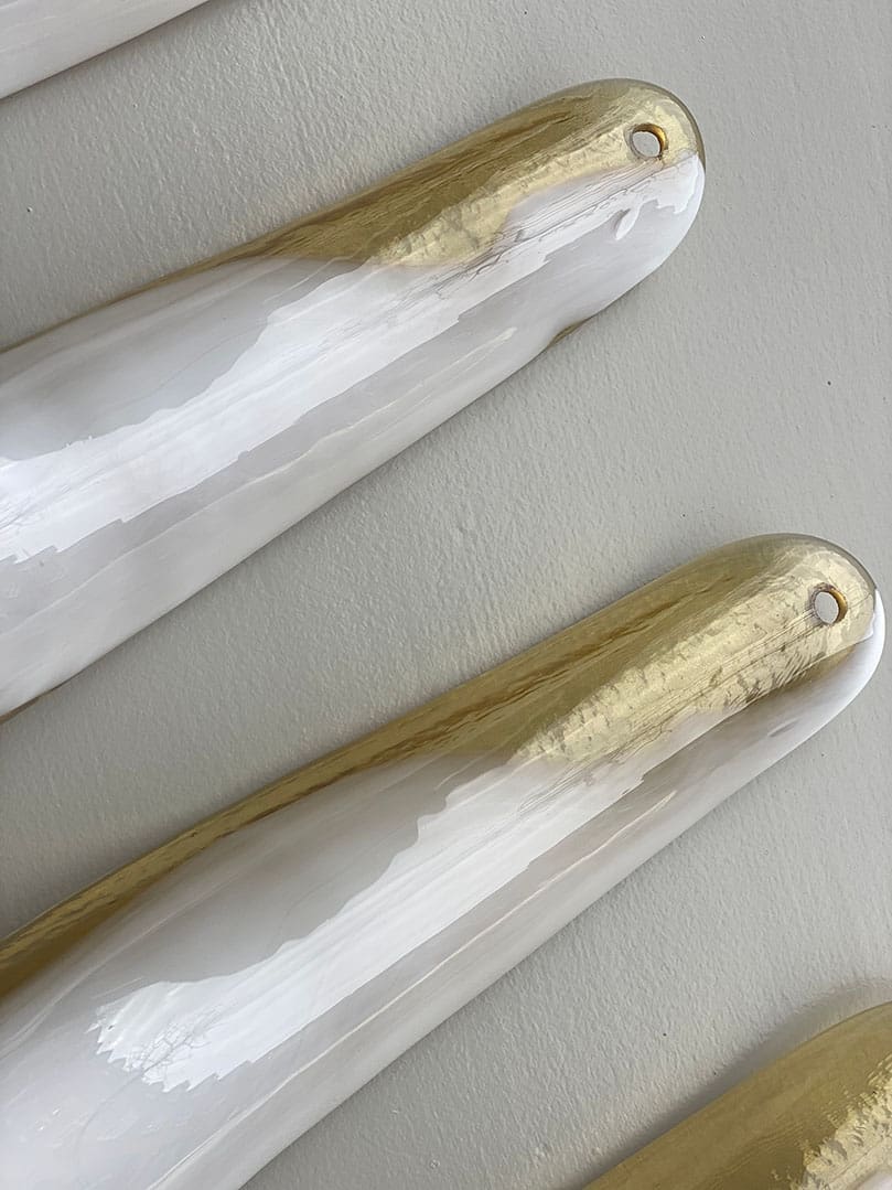 Anthesis Art Glass Chandelier – Amber