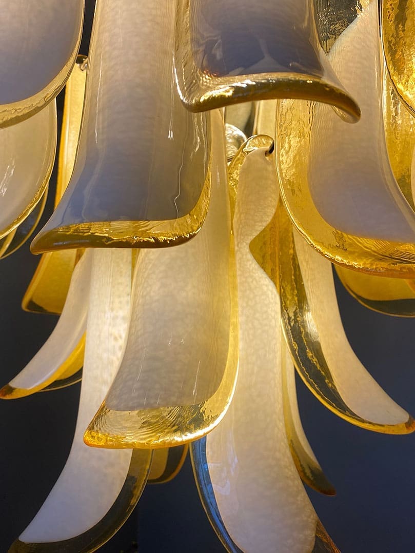 Anthesis Art Glass Chandelier – Amber