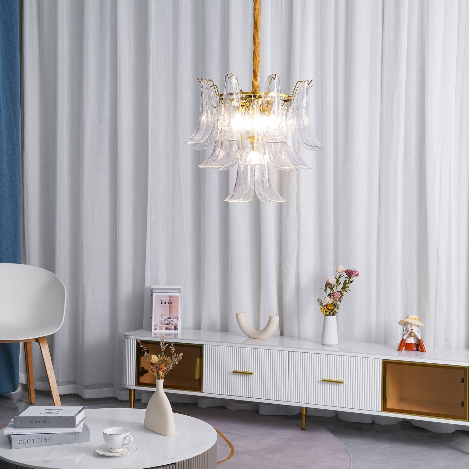 Anthesis Art Glass Chandelier