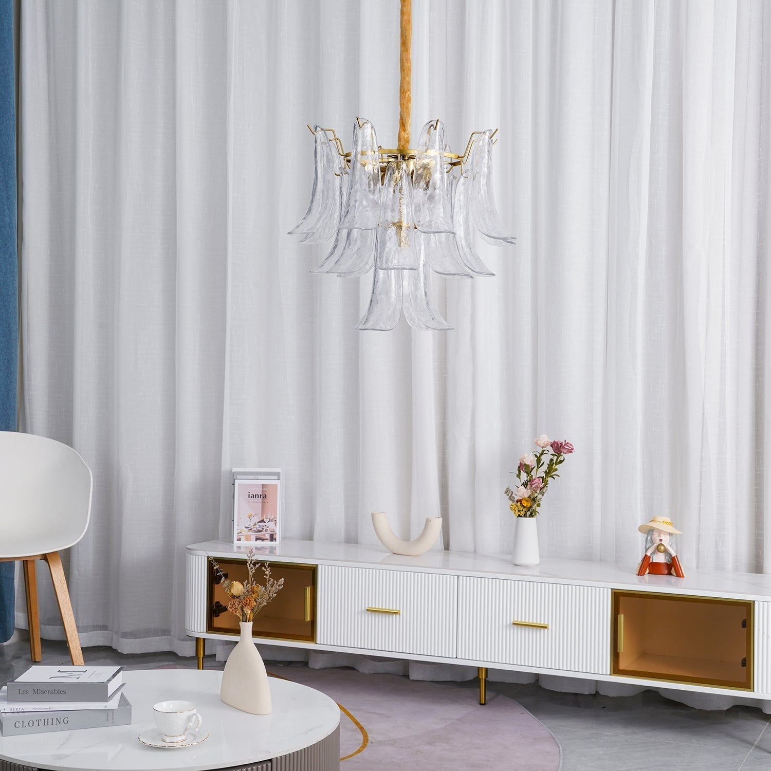 Anthesis Art Glass Chandelier