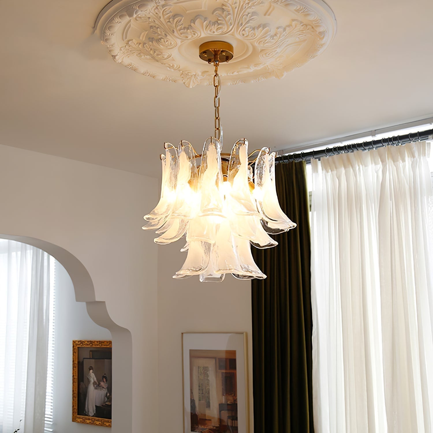 Anthesis Art Glass Chandelier