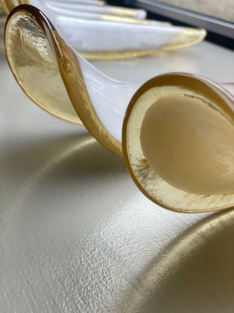Anthesis Art Glass Chandelier – Amber
