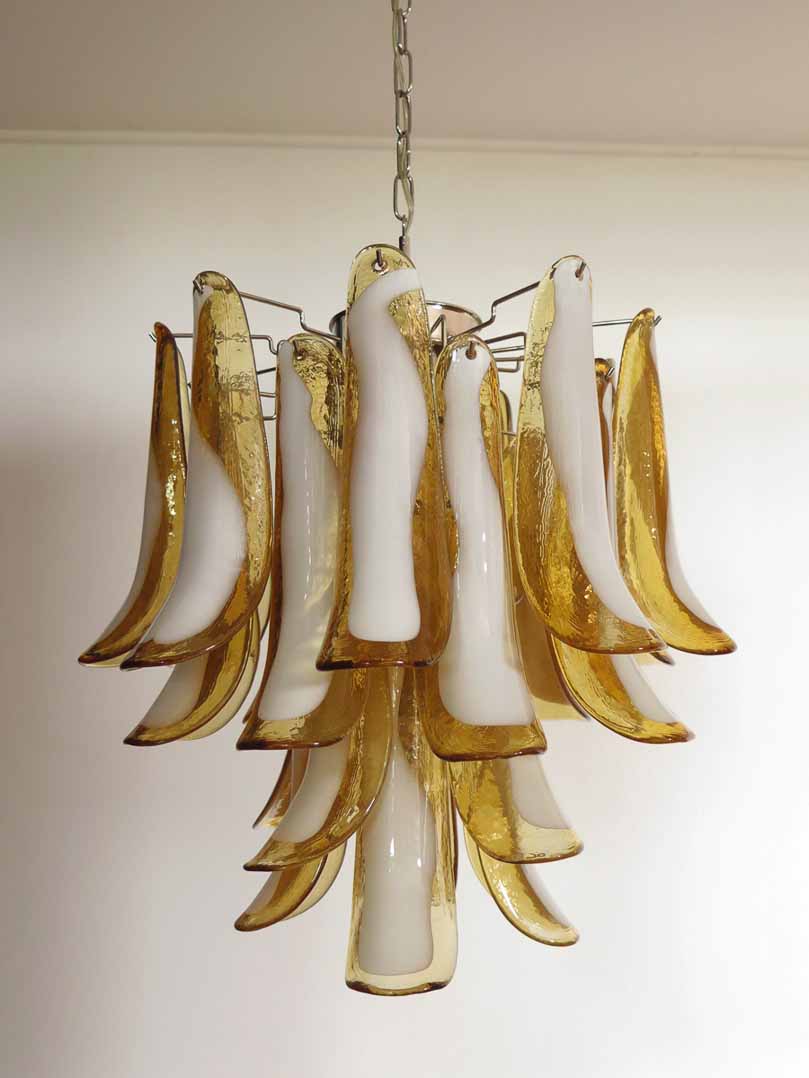 Anthesis Art Glass Chandelier – Amber