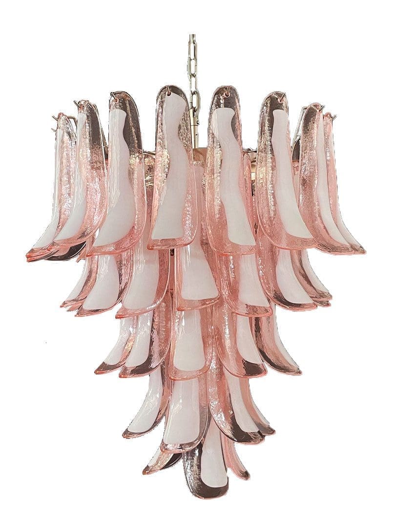 Anthesis Art Glass Chandelier – 52 petals – Pink