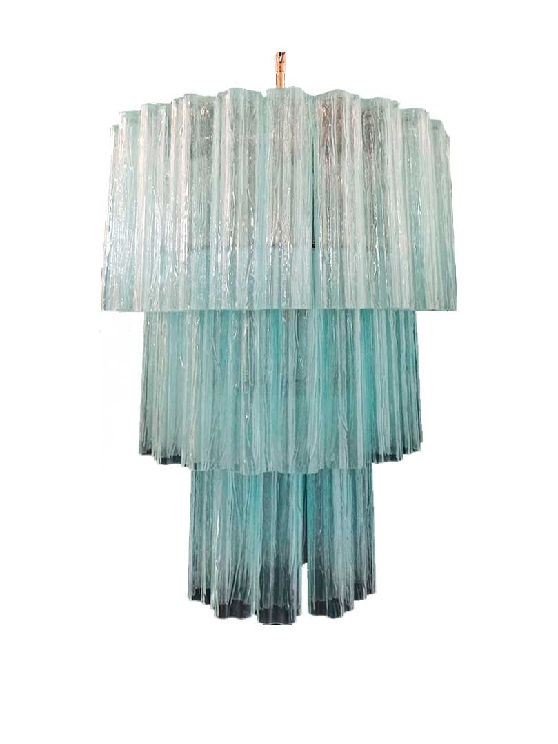 Pastel Art Glass Chandelier – 52 Tubes