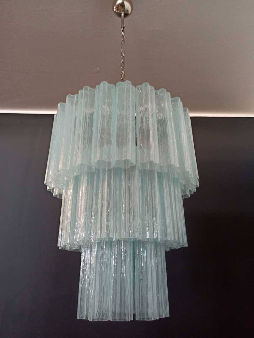 Pastel Art Glass Chandelier – 52 Tubes