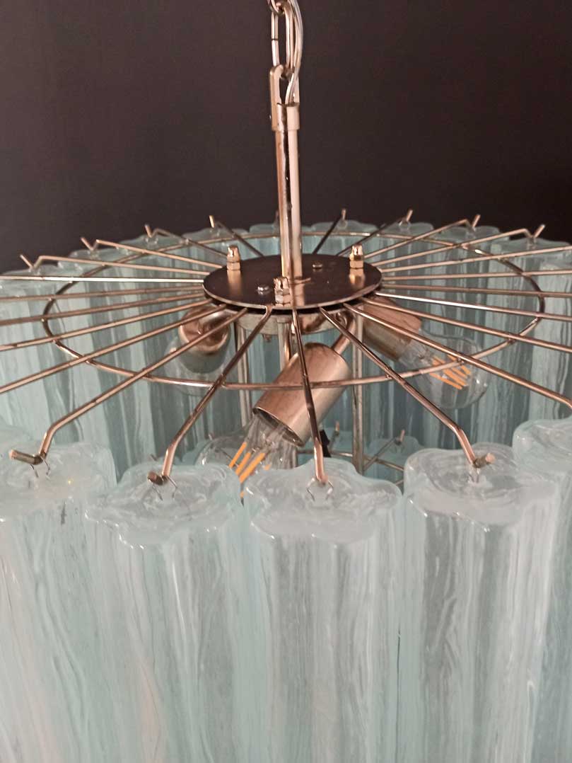 Pastel Art Glass Chandelier – 52 Tubes