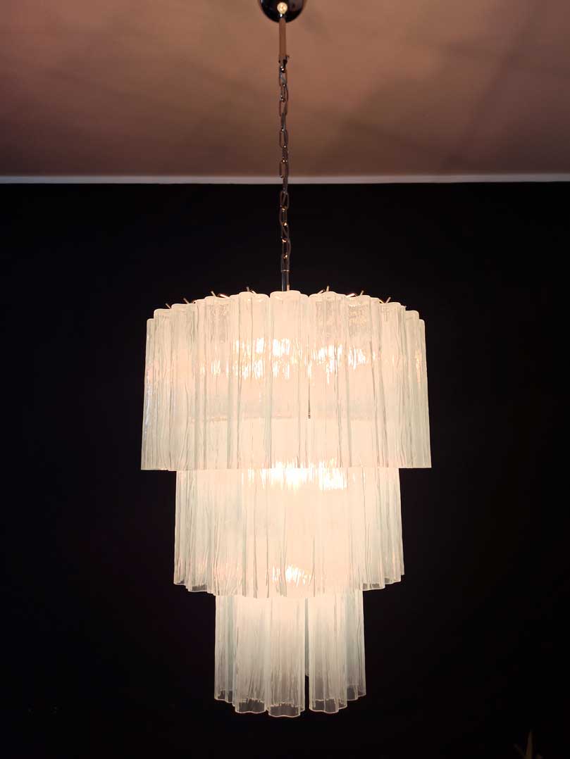 Pastel Art Glass Chandelier – 52 Tubes