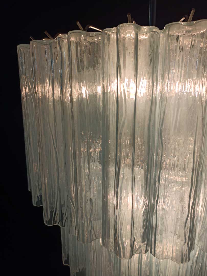 Pastel Art Glass Chandelier – 52 Tubes