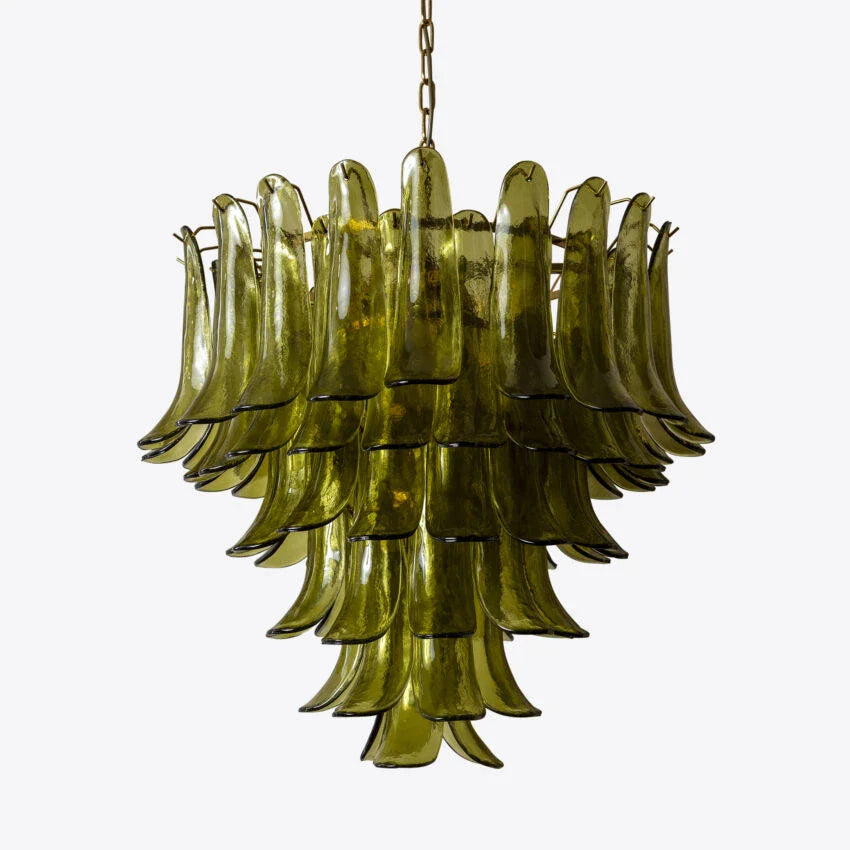 Anthesis Art Green Glass Chandelier