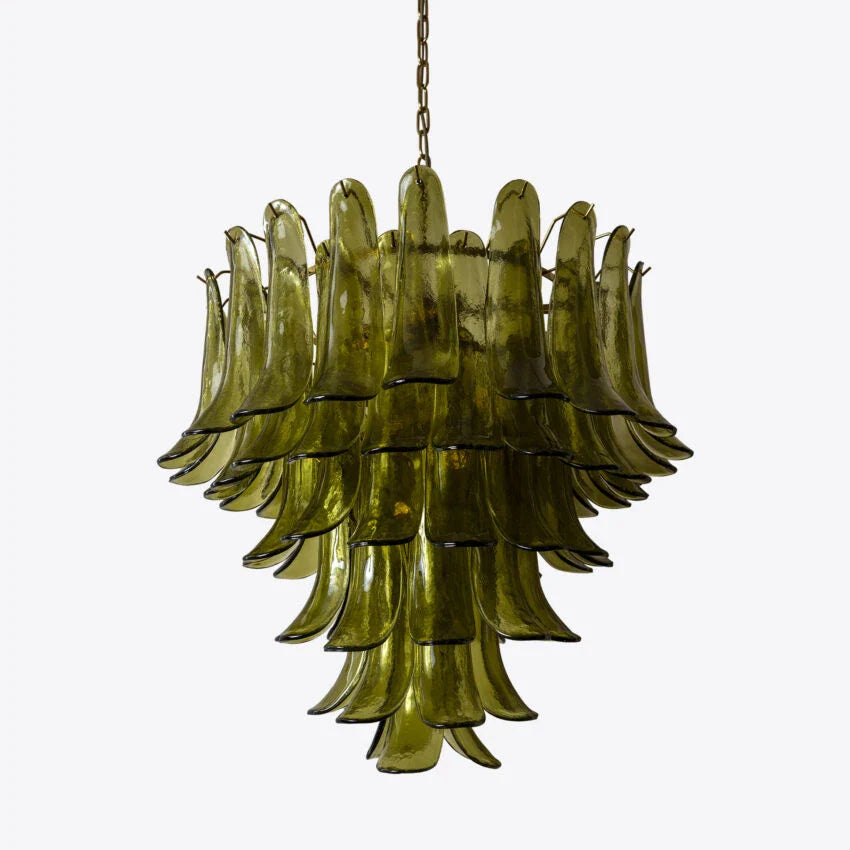 Anthesis Art Green Glass Chandelier
