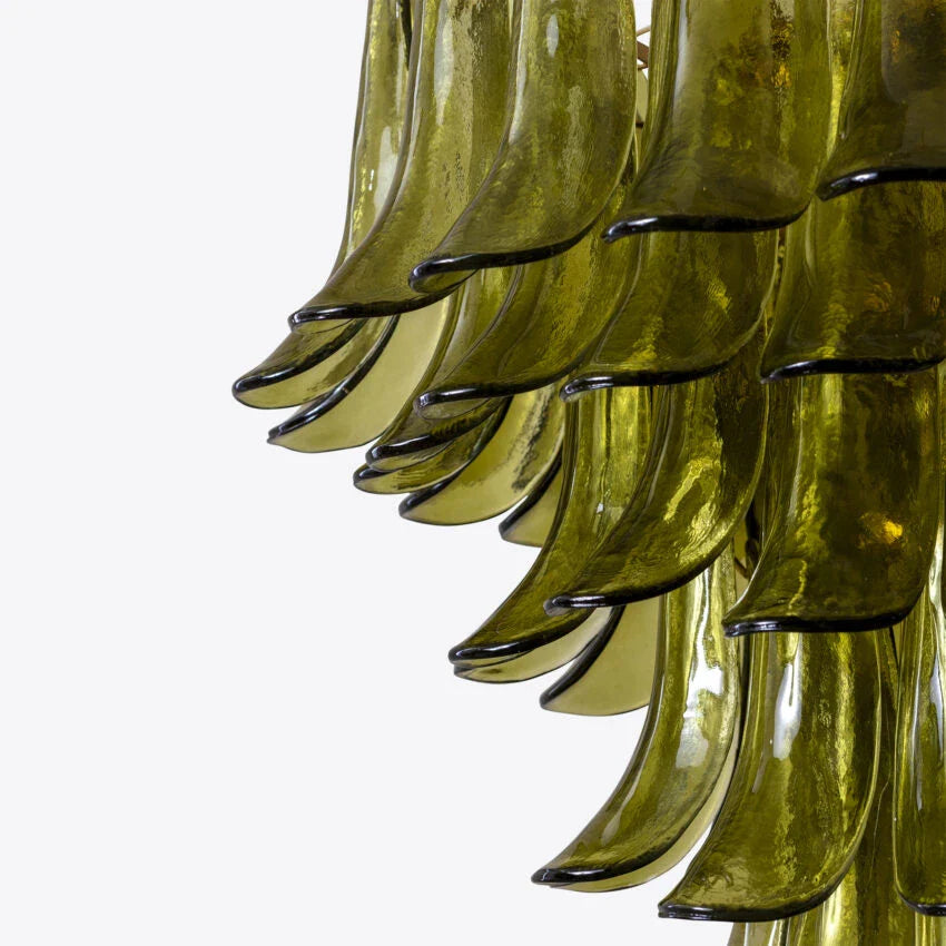 Anthesis Art Green Glass Chandelier