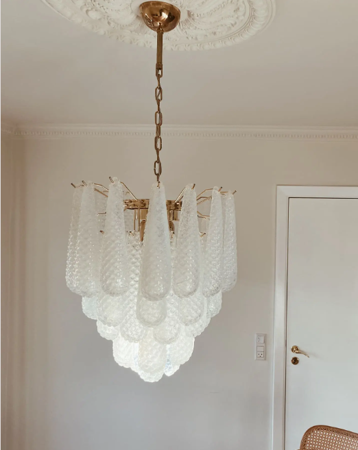 Pluvia Art Glass Chandelier -41 Glasses