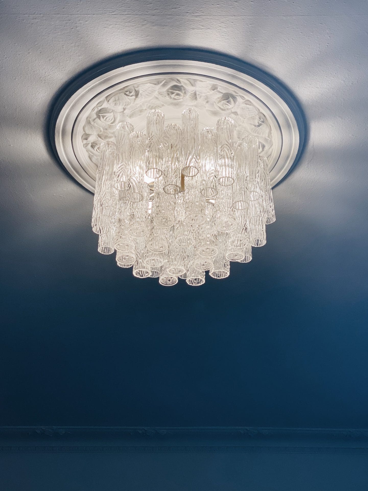 Pastel Art Glass Flush Mount