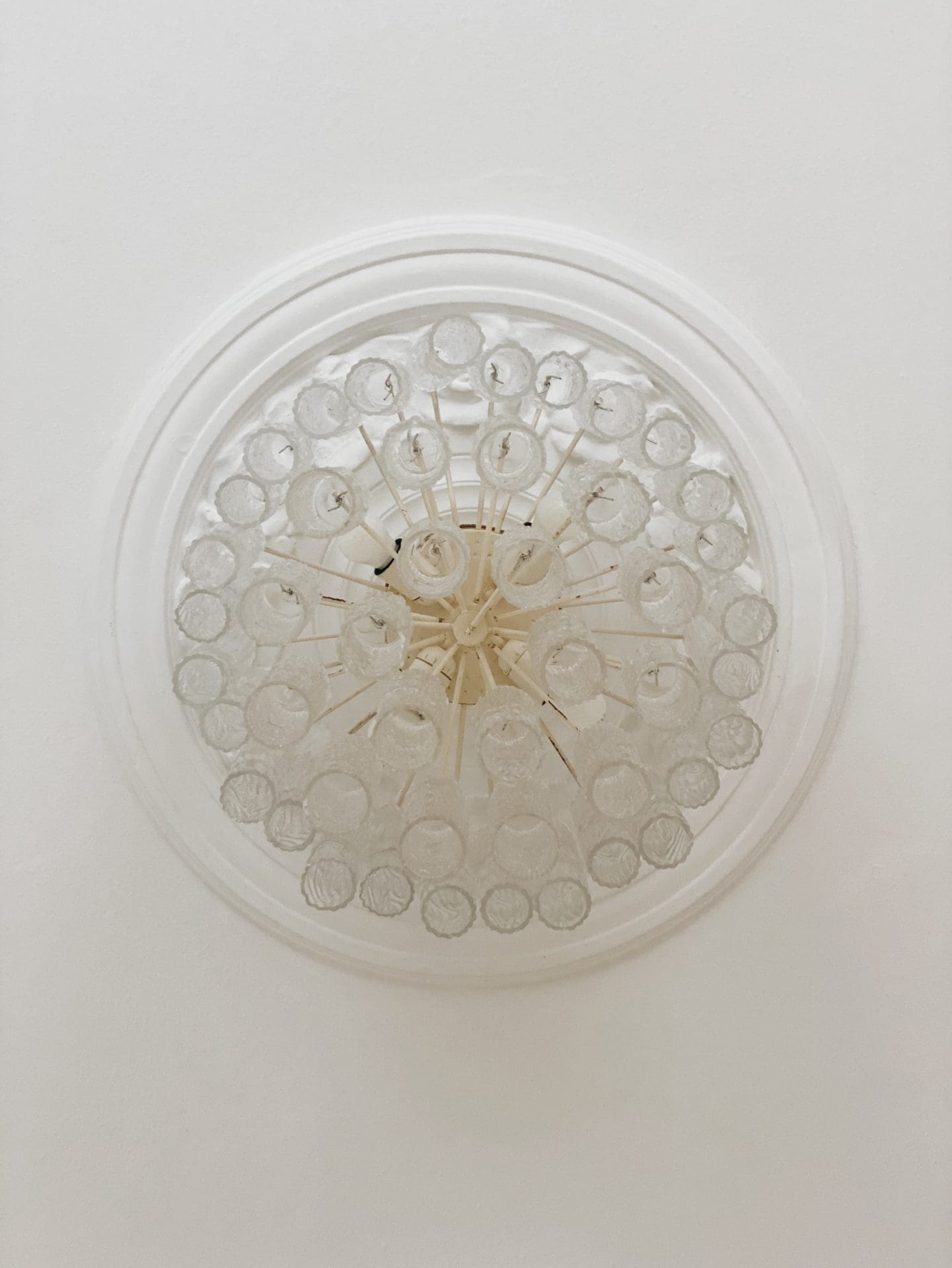 Pastel Art Glass Flush Mount