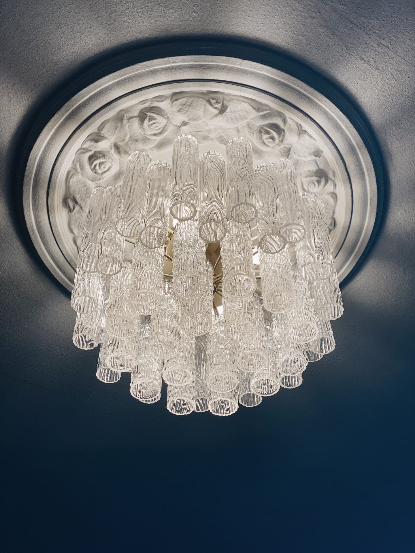 Pastel Art Glass Flush Mount