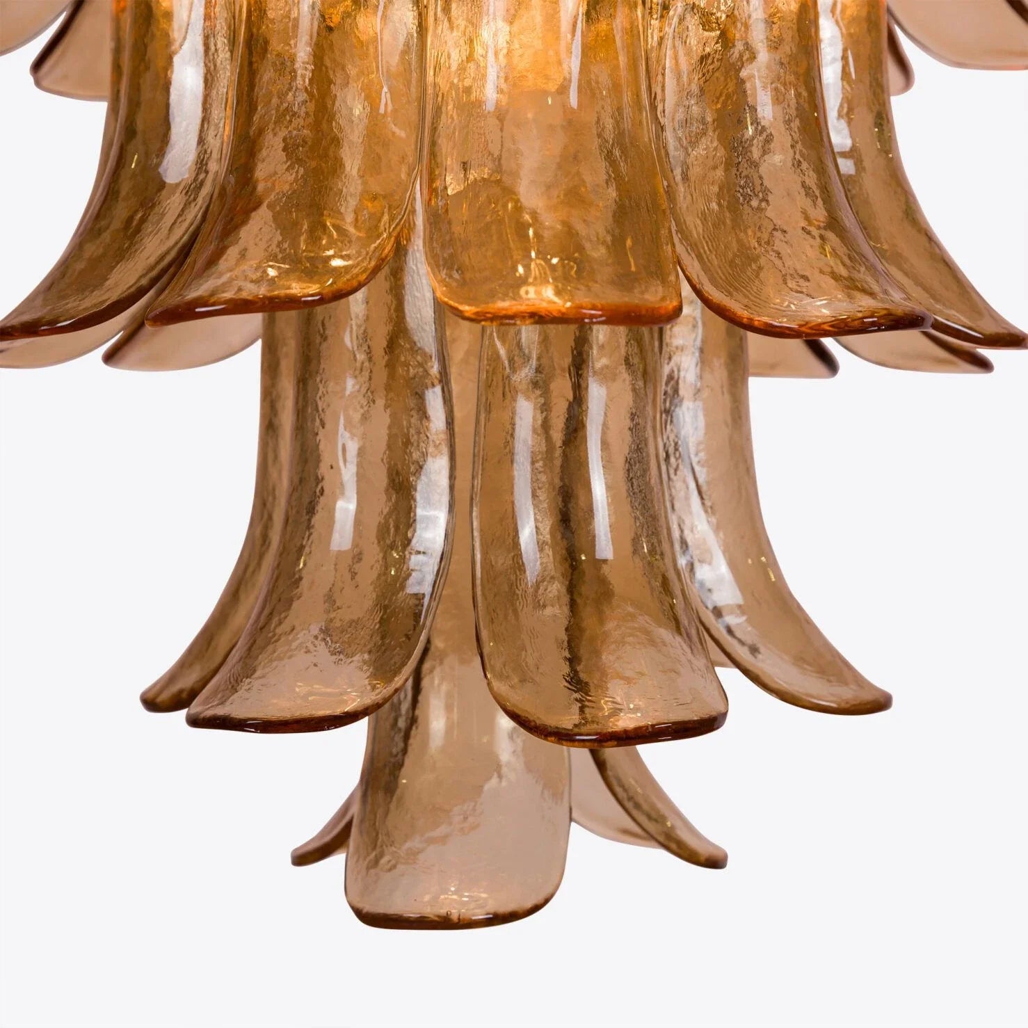 Folia Art Amber Glass Chandelier