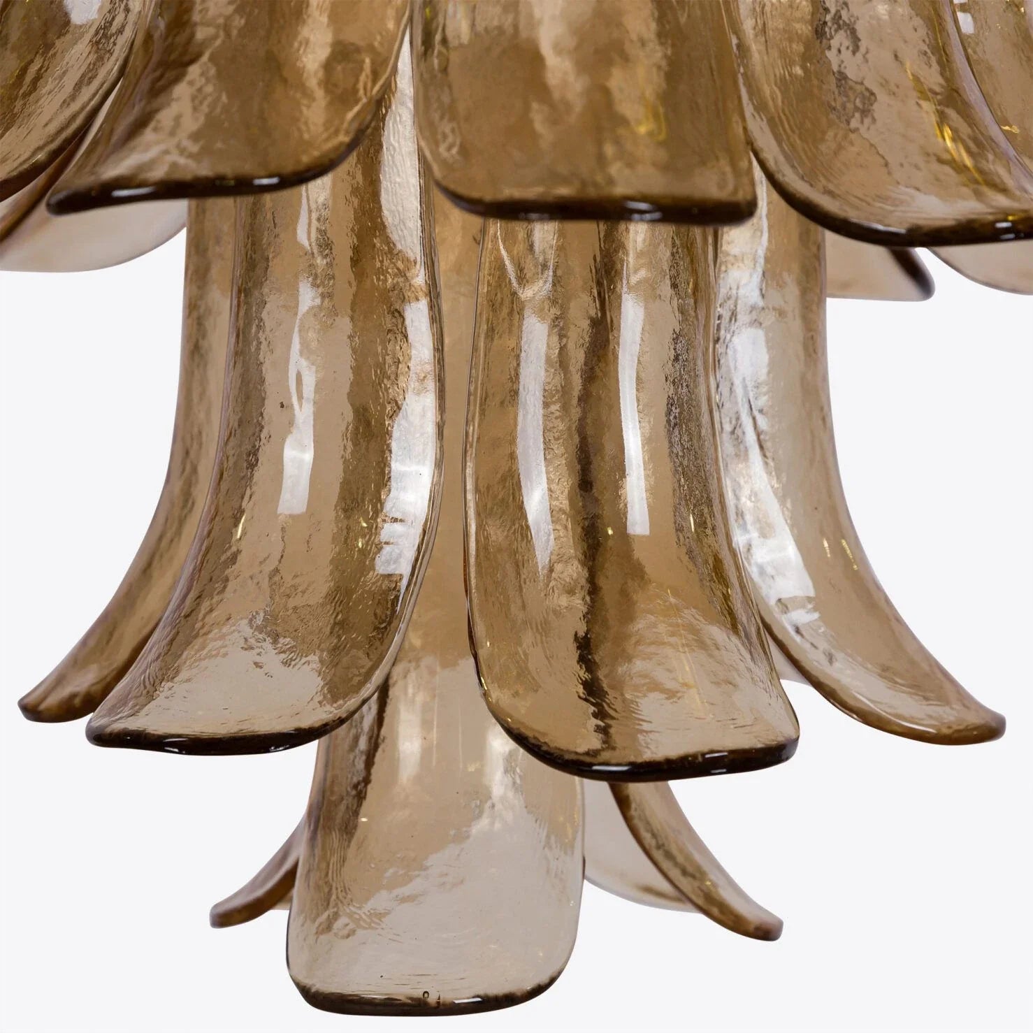Folia Art Amber Glass Chandelier