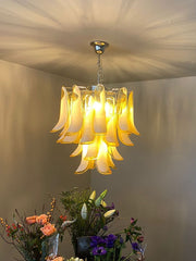 Anthesis Art Glass Chandelier – Amber