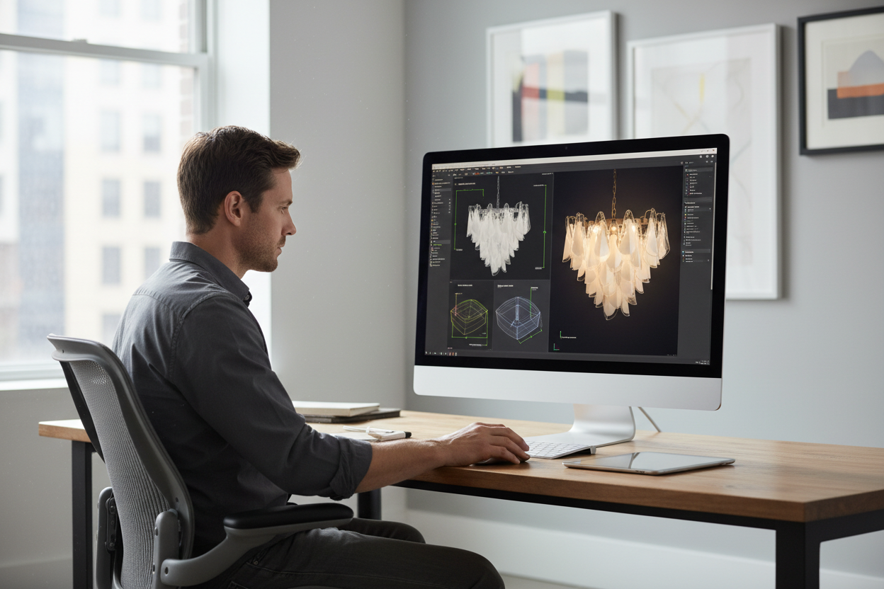 Designer Working on Your Chandelier