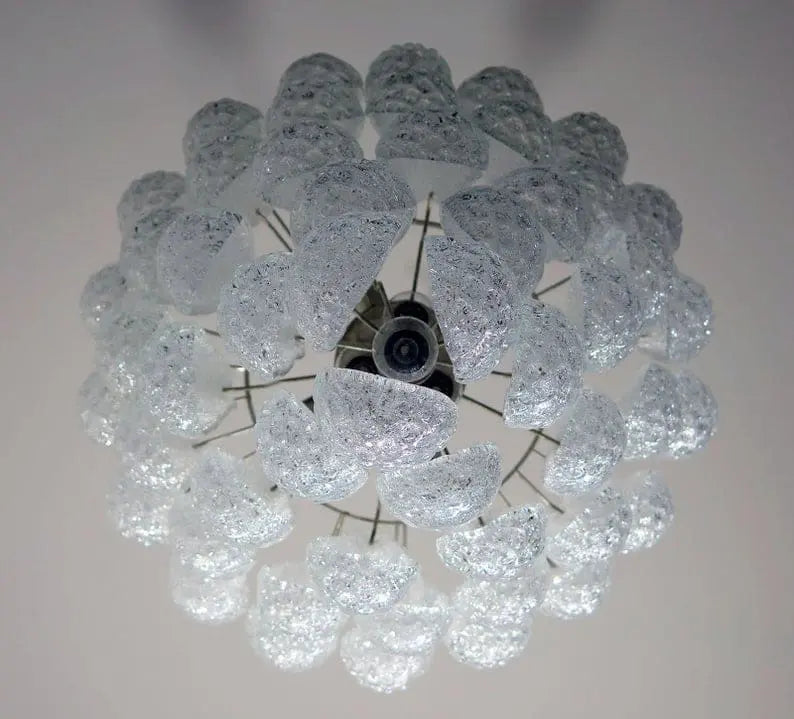 Pluvia Art Transparent Glass Chandelier – 52 Glasses