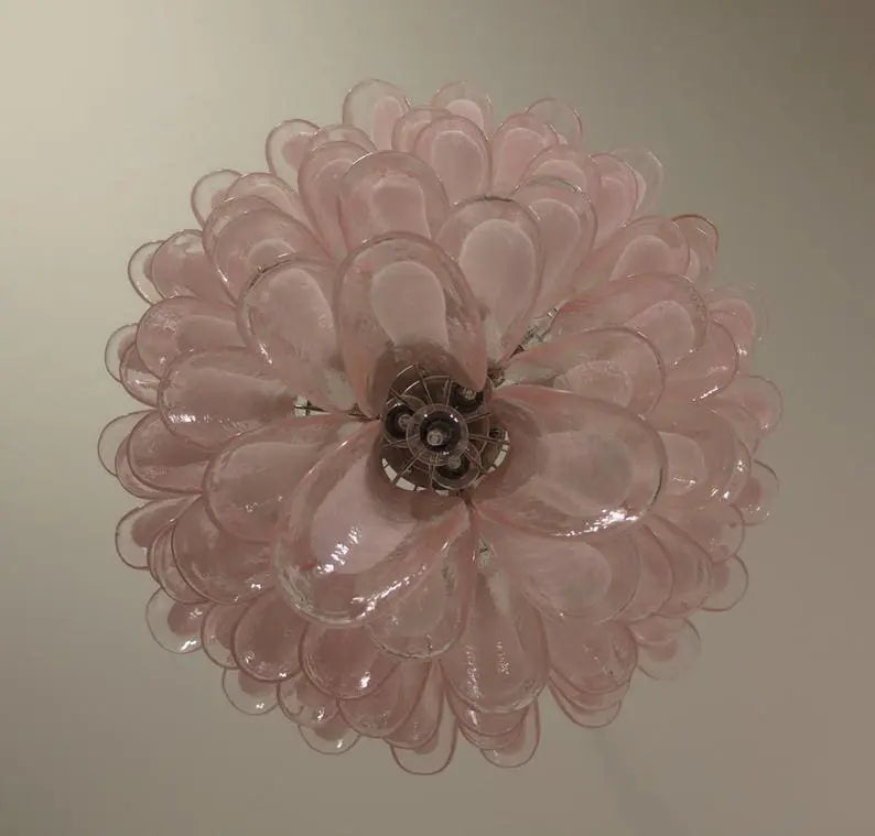 Anthesis Art Glass Chandelier – 75 petals – Pink