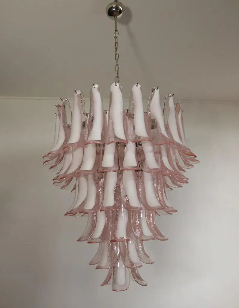 Anthesis Art Glass Chandelier – 75 petals – Pink