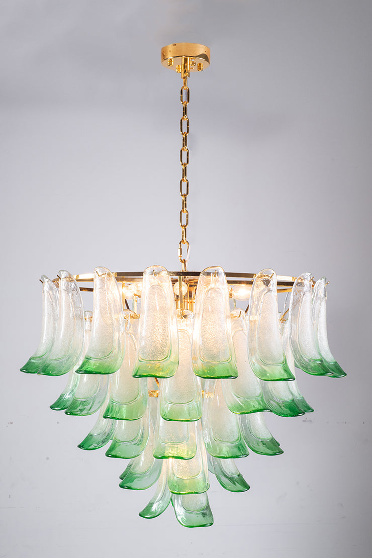 Anthesis Art Glass Petal Chandelier