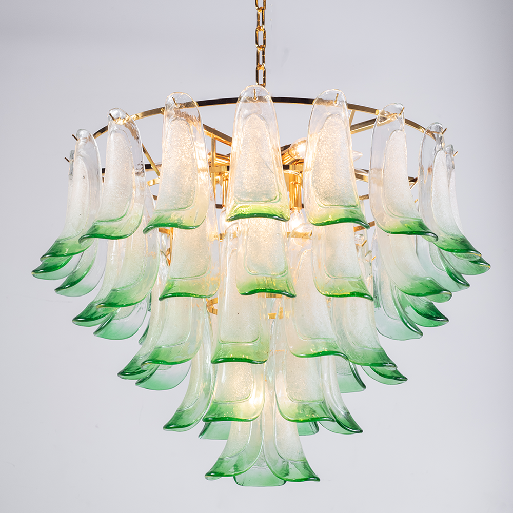 Anthesis Art Glass Petal Chandelier