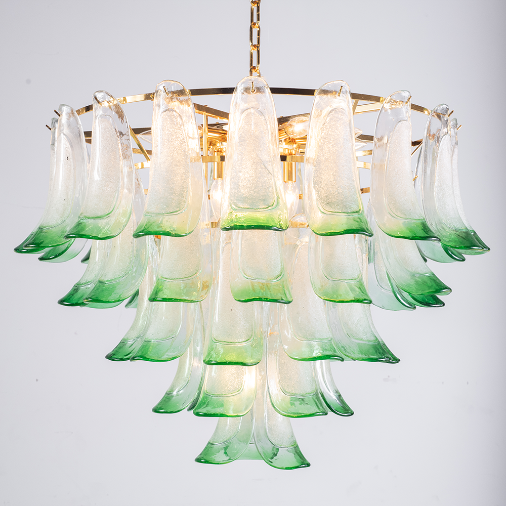 Anthesis Art Glass Petal Chandelier