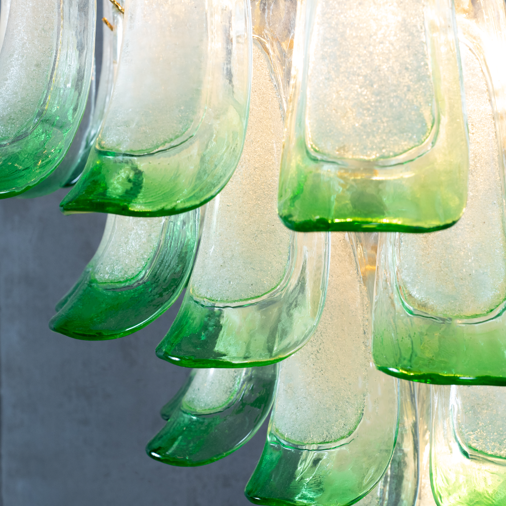 Anthesis Art Glass Petal Chandelier