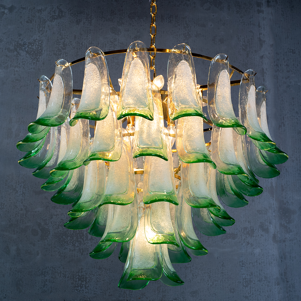 Anthesis Art Glass Petal Chandelier