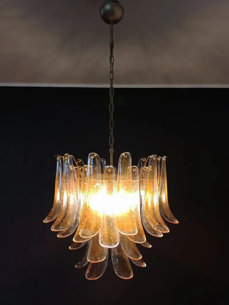 Anthesis Art Glass Chandelier – Amber