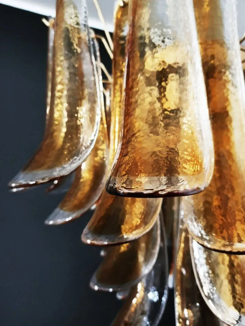 Anthesis Art Glass Chandelier – Amber